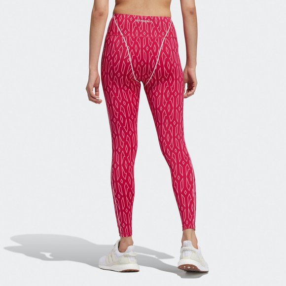 Adidas Women's Bold Pink Ivy Park Monogram Tights Size xs H21139 - Picture 4 of 4